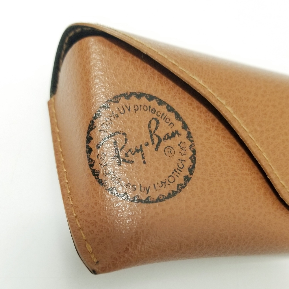 Ray-Ban Tan Leather Structured Sunglass/Reader Protective Case - Picture 3 of 10